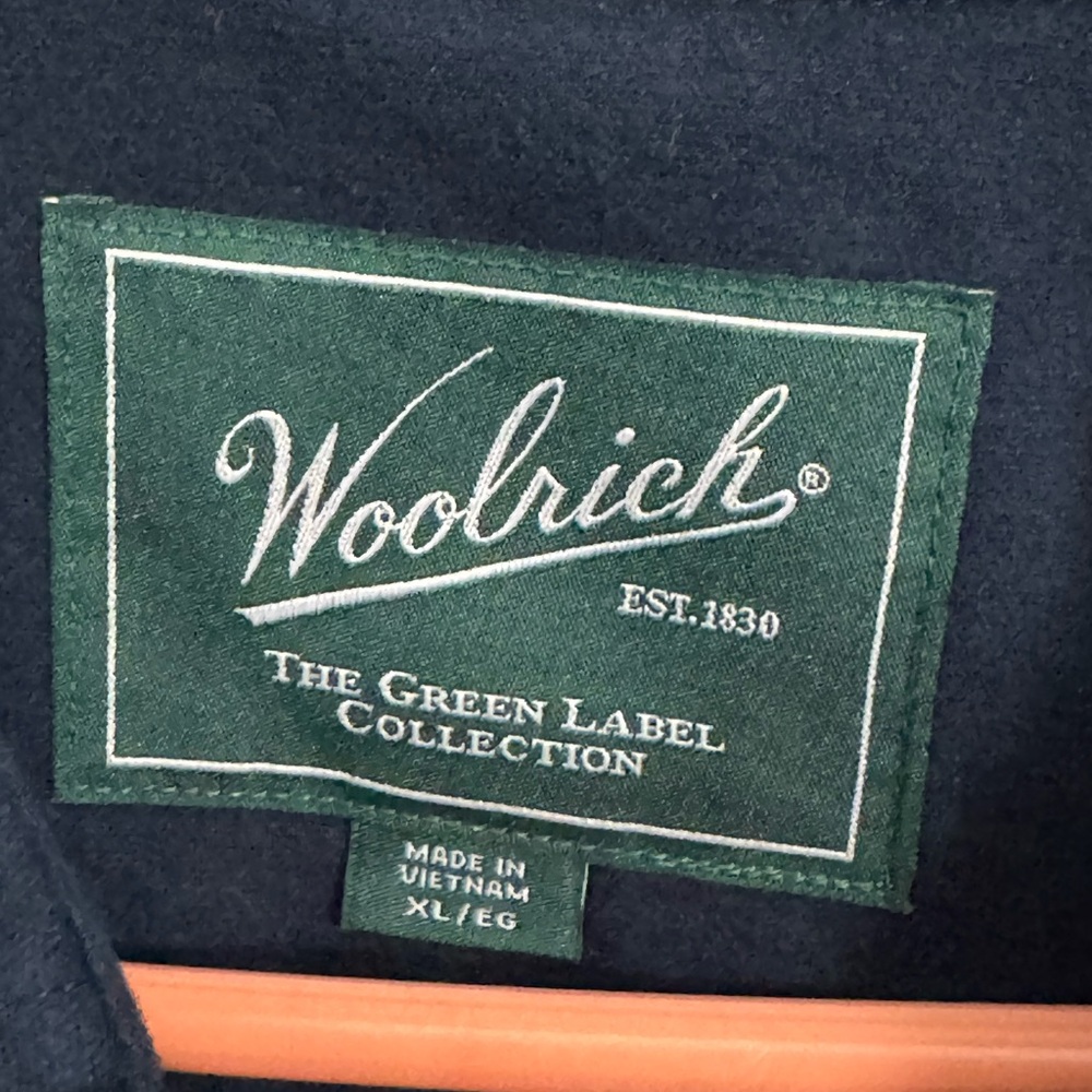 Woolrich Dark Blue Chamois Shirt - Picture 3 of 4